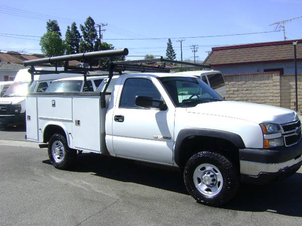 07 Chevy Silverado 2500HD 4X4 4WD Utility ServiWork Truck 1 Owner Low Miles