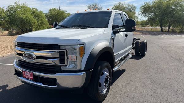 2017 FORD F550 DIESEL CREW CAB CAB CHASSIS WORK TRUCK