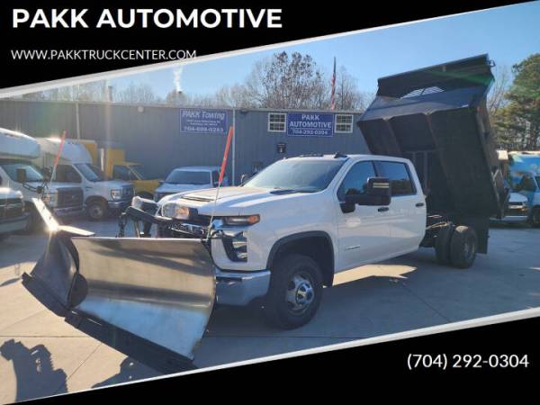 2022 Chevrolet Silverado 3500 4x4 Dump Truck Fisher Snow Plow Package