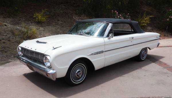 Nice 1963 Ford Falcon Convertible New Paint Tires Automatic Ca. Car
