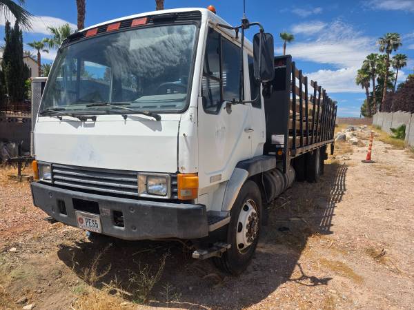 1992 Mitsubishi Fuso FK455 6 cyl diesel engine. Allison Transmission