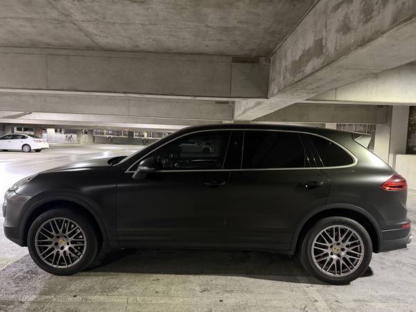 2016 Porsche Cayenne Satin Black Wrap CLEAN TITLE